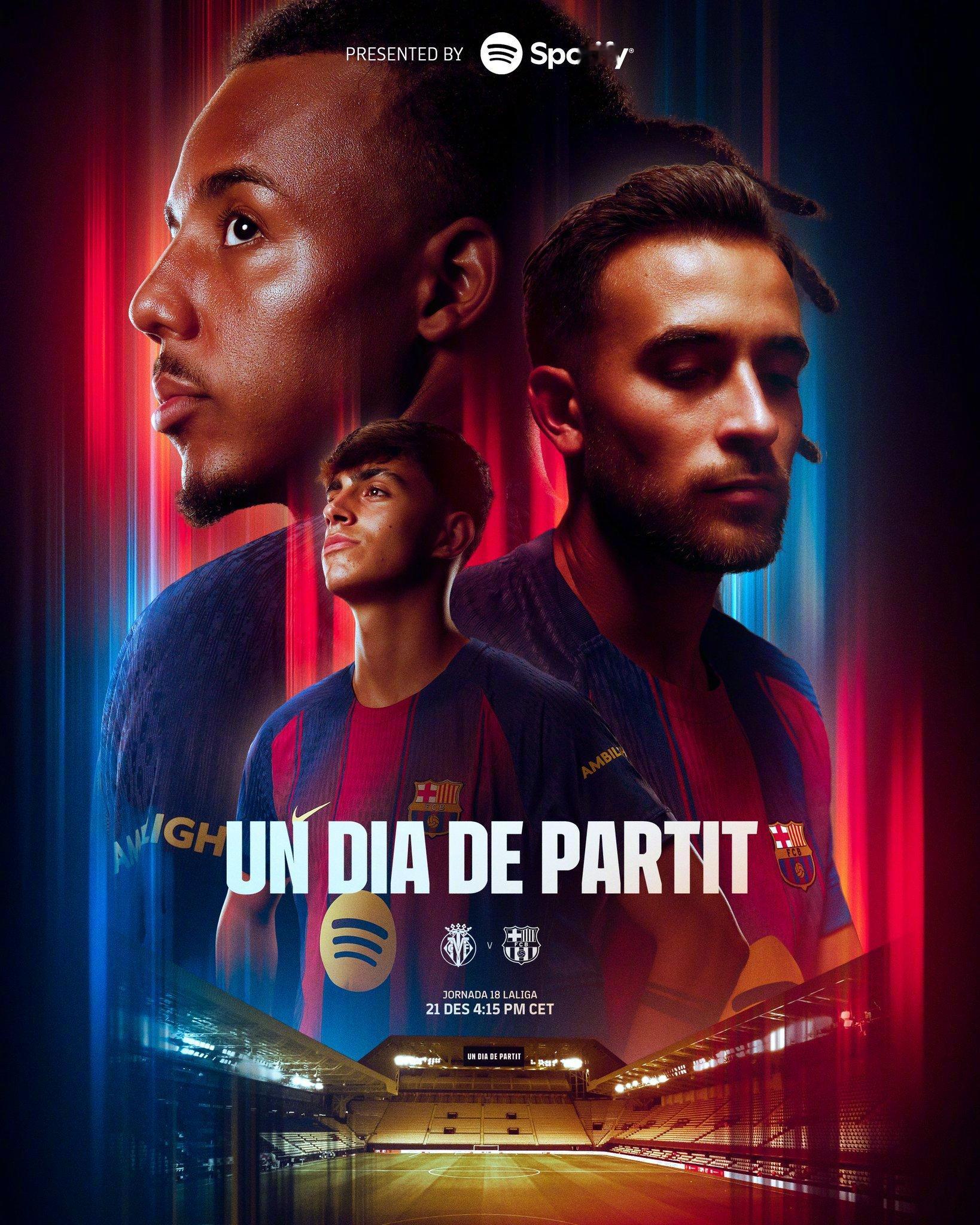 比利亚雷亚尔vs巴萨 比赛预告🔥🆚赛事：西甲 第17轮 ⏰时间：12月21日