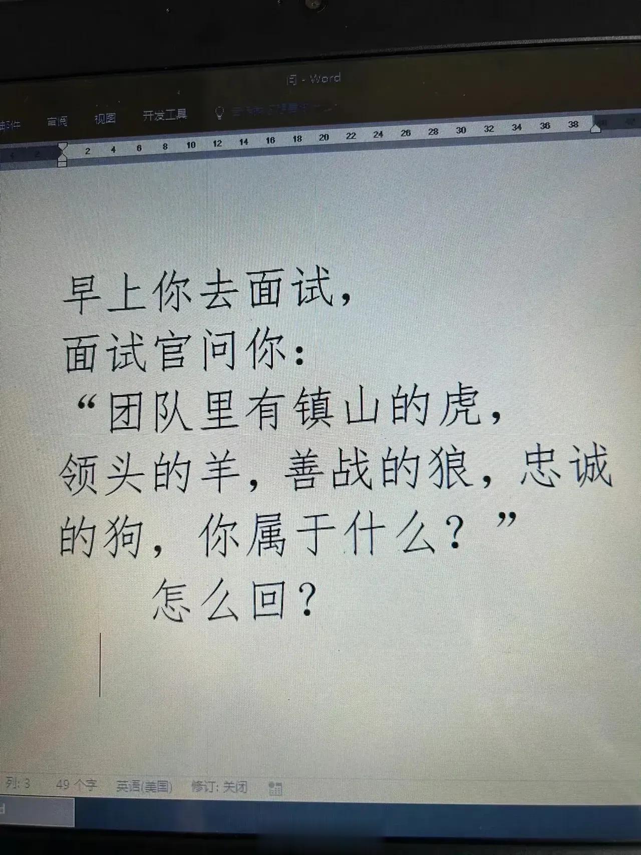 你是团队里的什么？