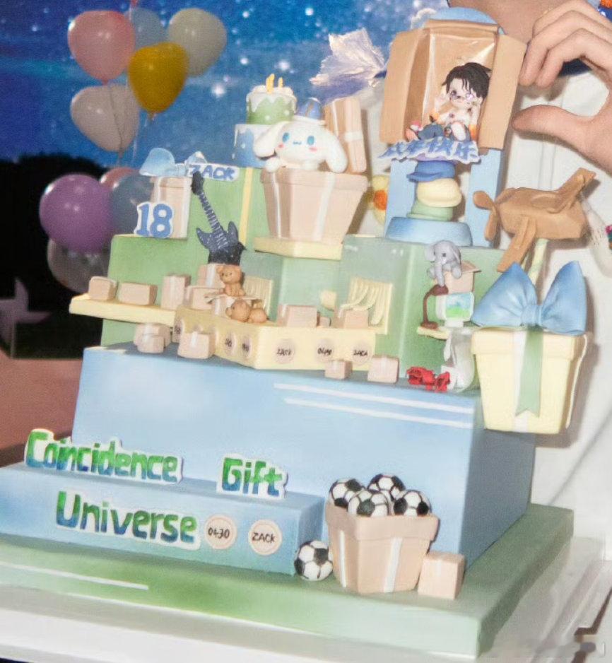 这个蛋糕 🈶点点 有玉桂狗 有足球 有小象……还有你我--禹宙们 ​​​