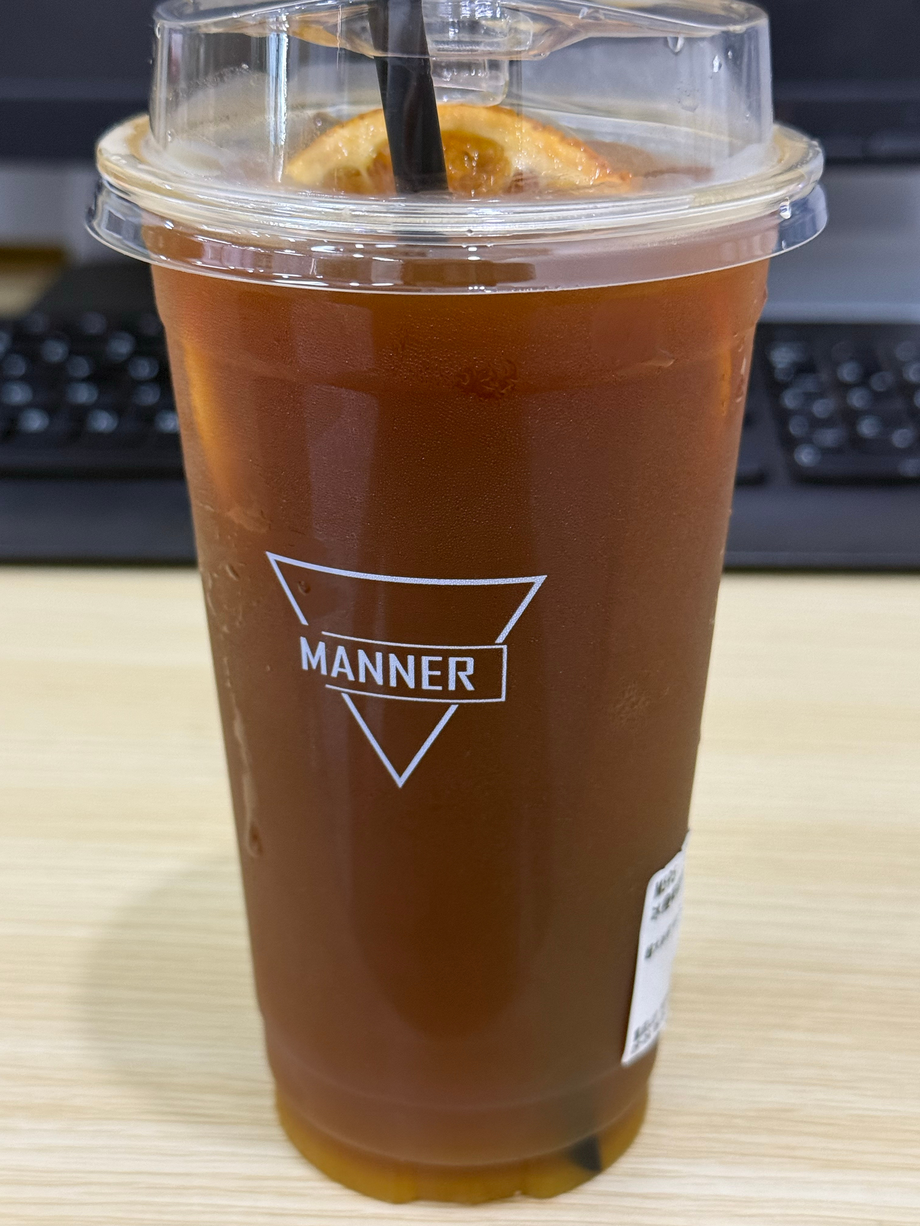 今天喝冰橙茉莉美式 ​​​