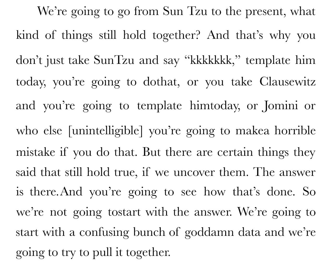 Deep Seek的翻译相当华丽

以下是美国著名军事理论家博伊德在海军陆战队指