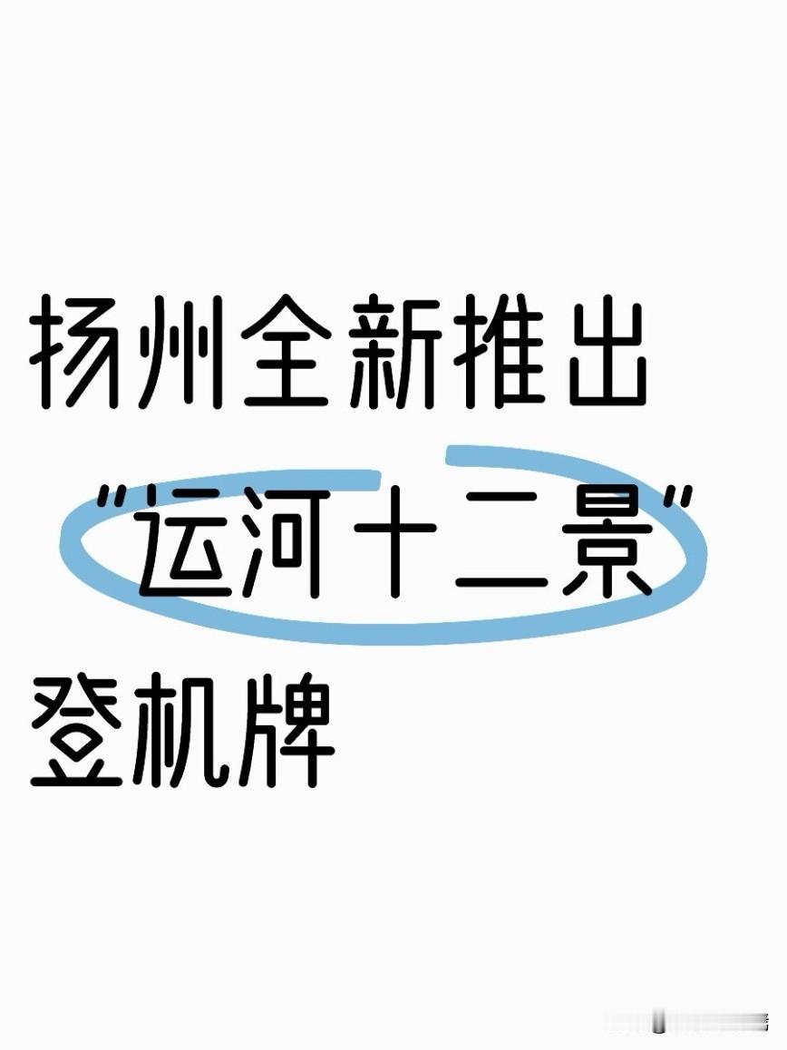 2026年2月9日，扬州市扬州泰州国际机场全新推出“运河十二景”主题纪念登机牌，