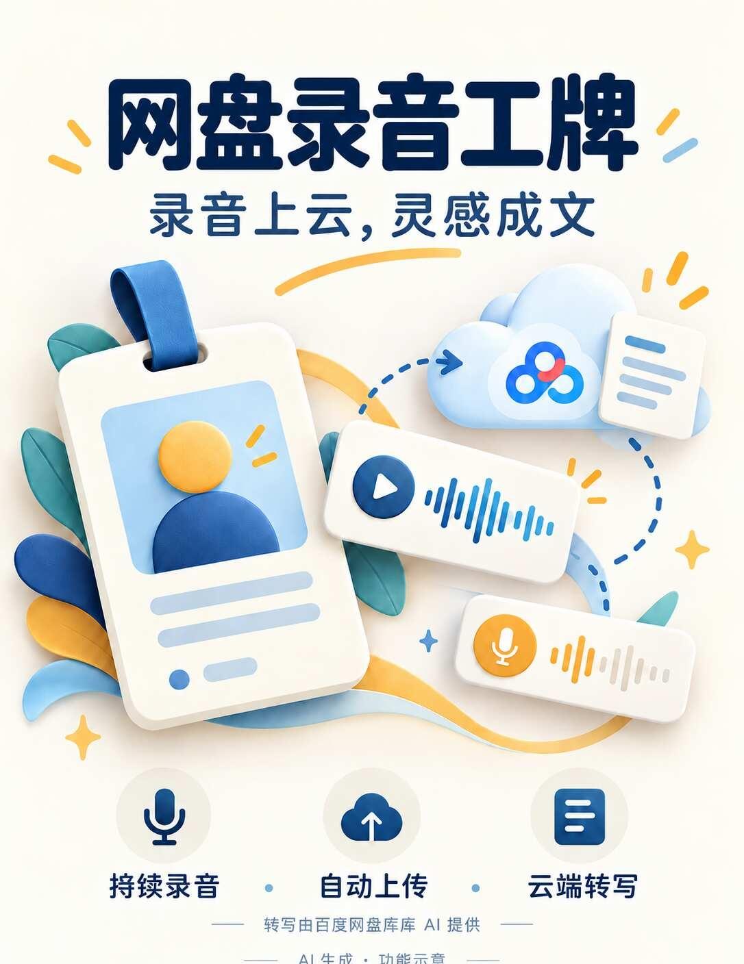 不方便用手机时，让胸卡当耳朵
手机不方便拿出来时，让胸前的工牌，先替你把声音记下