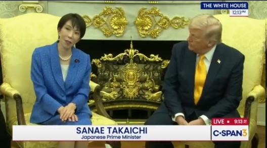 正在美国访问的日本首相高市早苗突然对我们喊话了，高市早苗一句硬话也没有说！

3