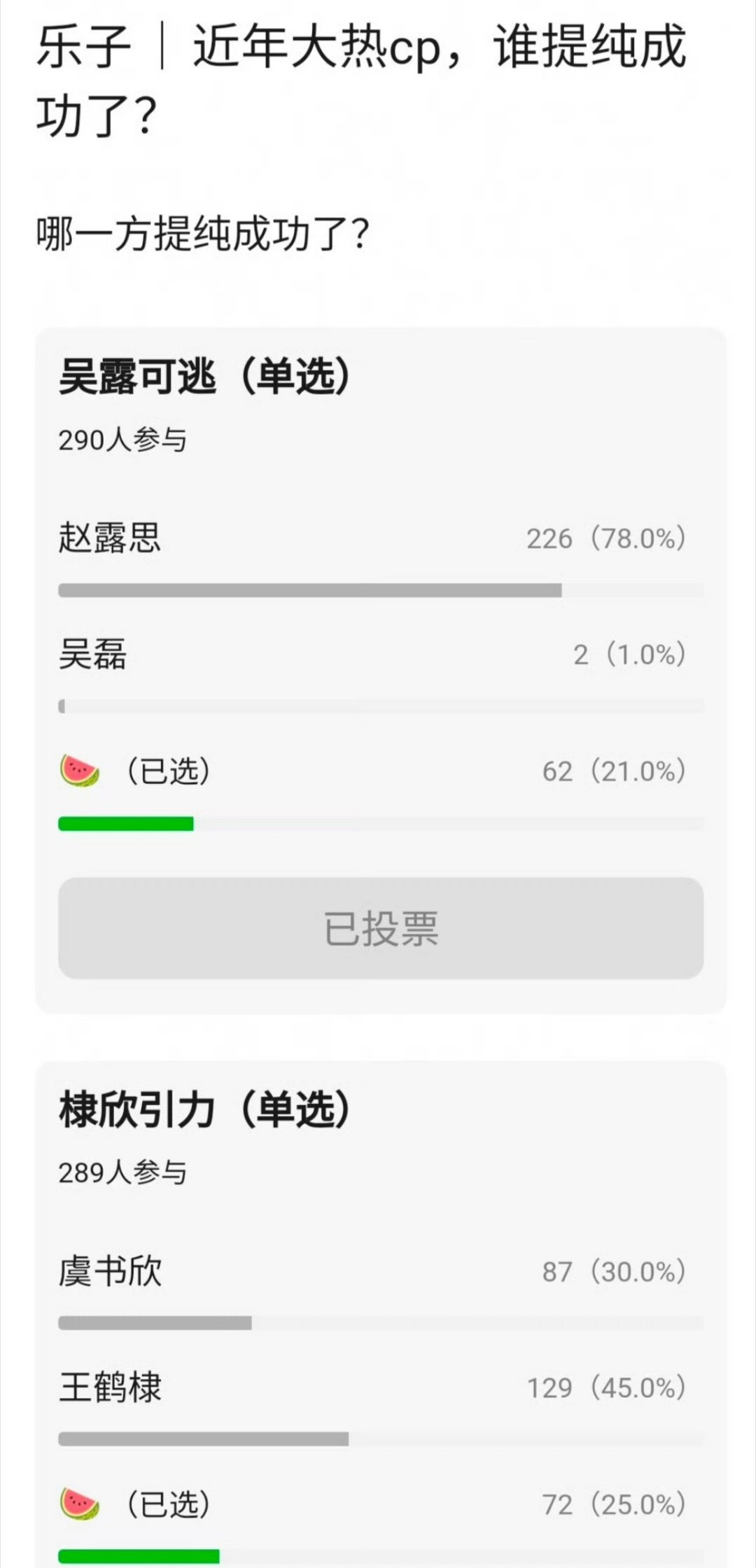 这么多 cp 谁提纯成功了？ ​​​