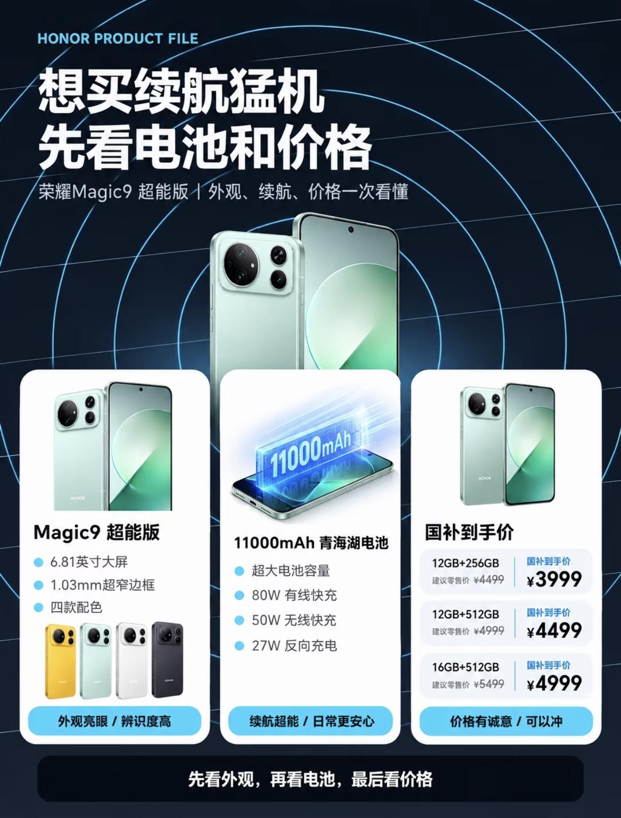 很多网友在考虑荣耀Magic9超能版能不能入，我的回答是必须能入，6.81英寸大