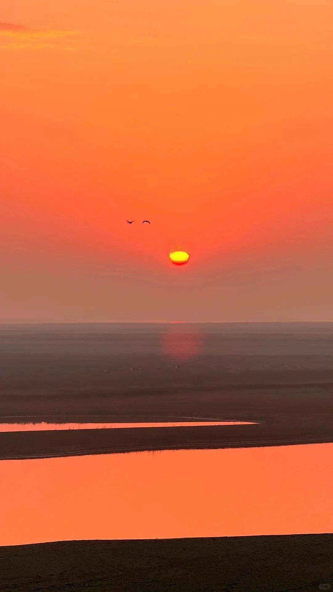 夕阳一点如红豆，
已把相思写满天。