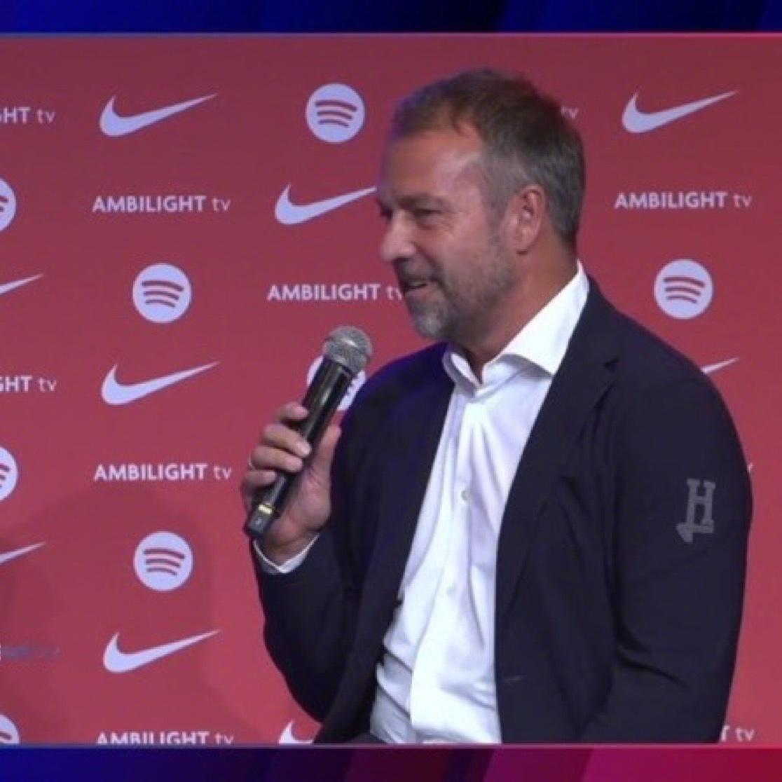 汉斯·弗利克：“我对比赛的想法与巴萨的比赛方式相差不大。我希望控球，控制比赛节奏