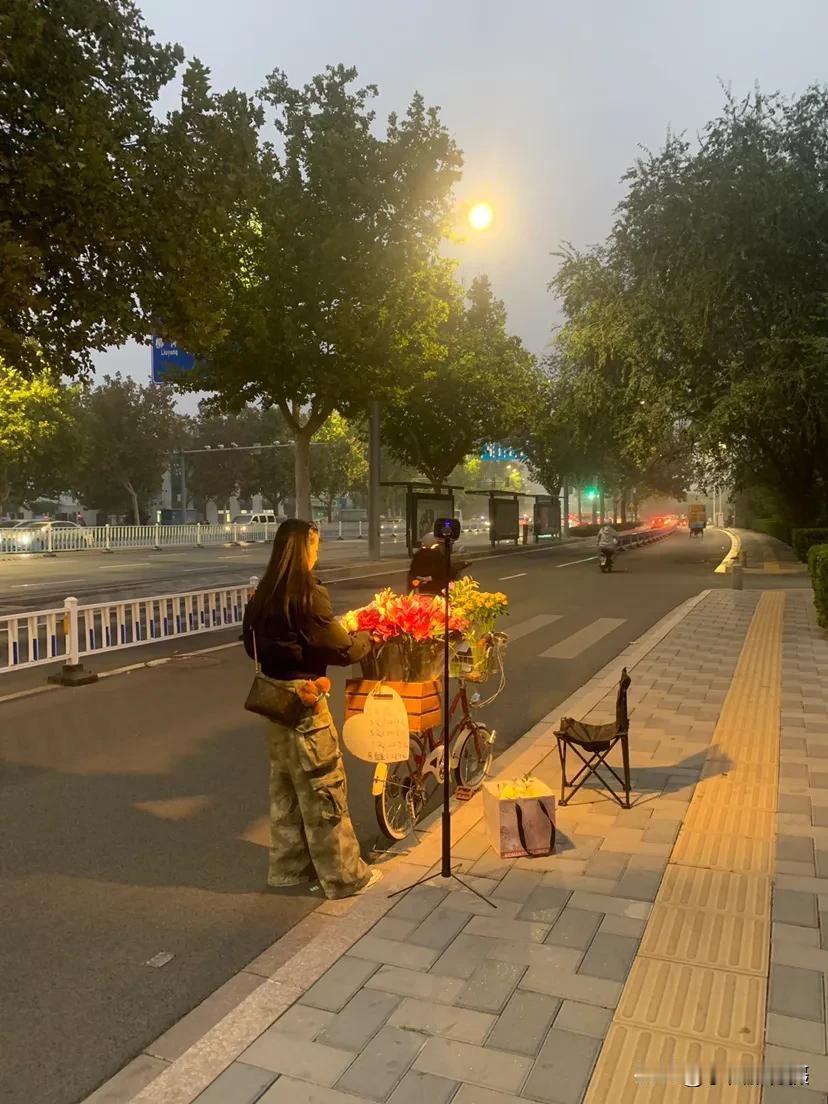 卖花姑娘 胜利北大街东垣路附近