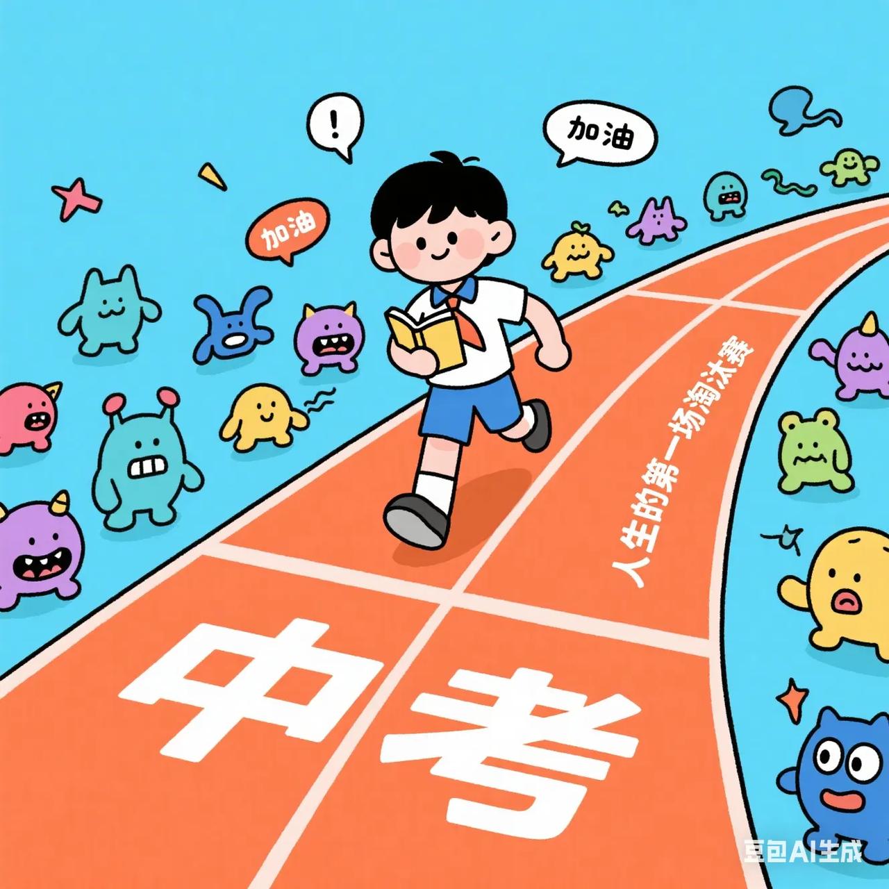一位教育专家说：
“中考最大的残酷就是：
一群十五六岁，懵懵懂懂的孩子，
他们怀