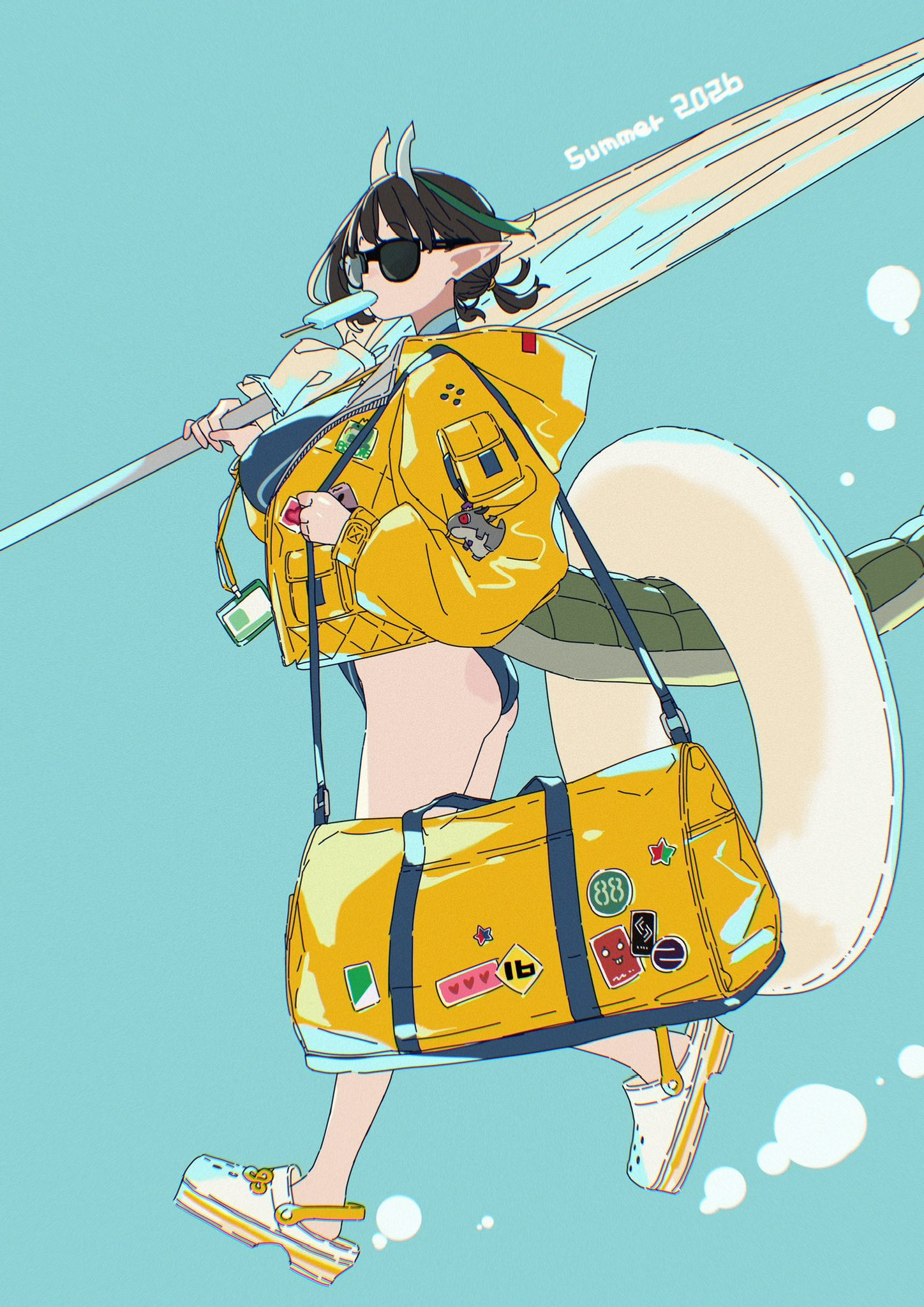 伊右群画了FGO泳装夏日比修内 