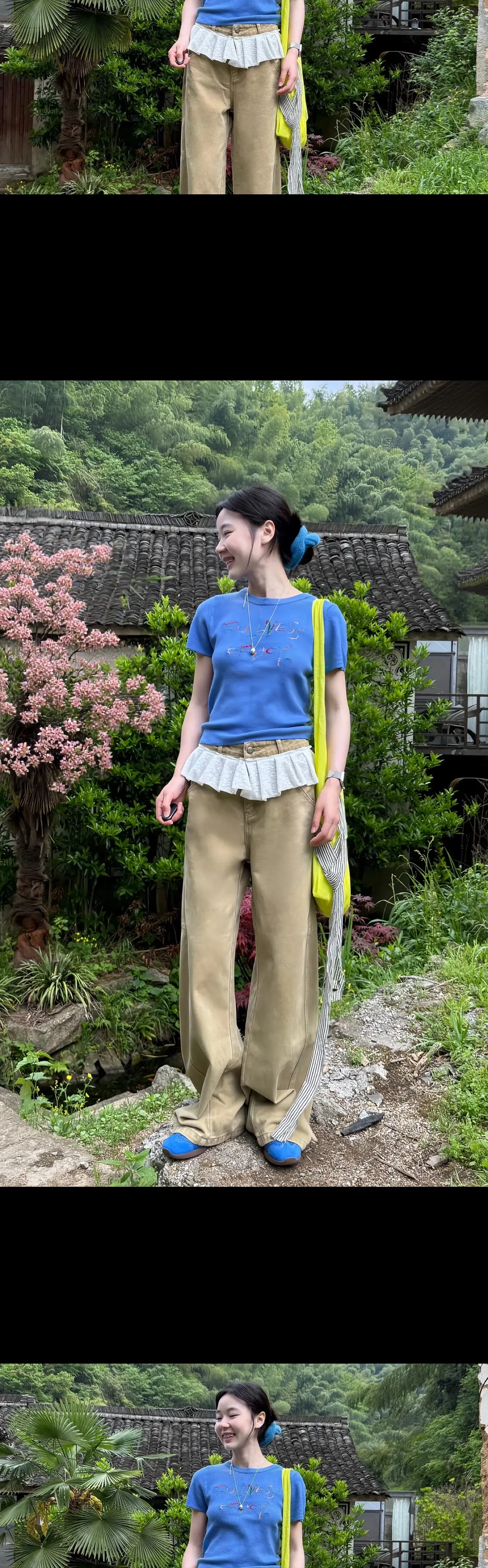 韩系穿搭 夏季新款 显瘦显高显腿长 晒出我的夏日降温穿搭 出游穿搭