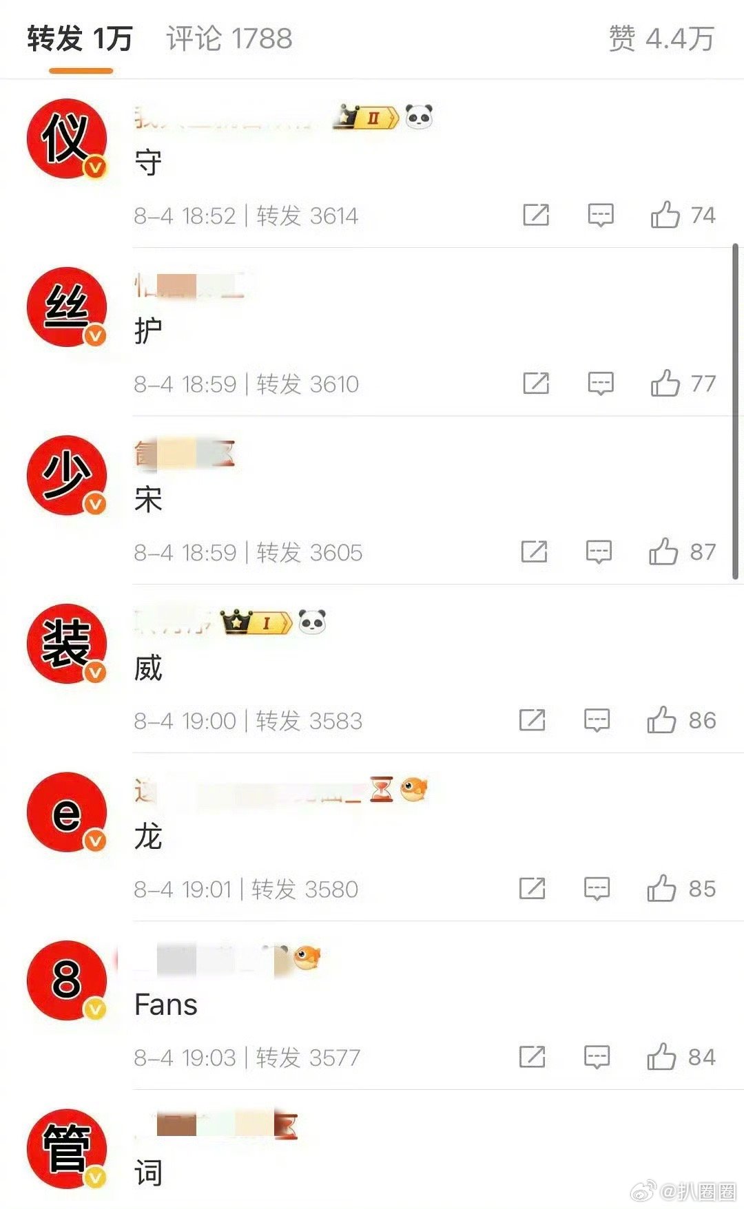 又开始排字了～[吃瓜] ​​​