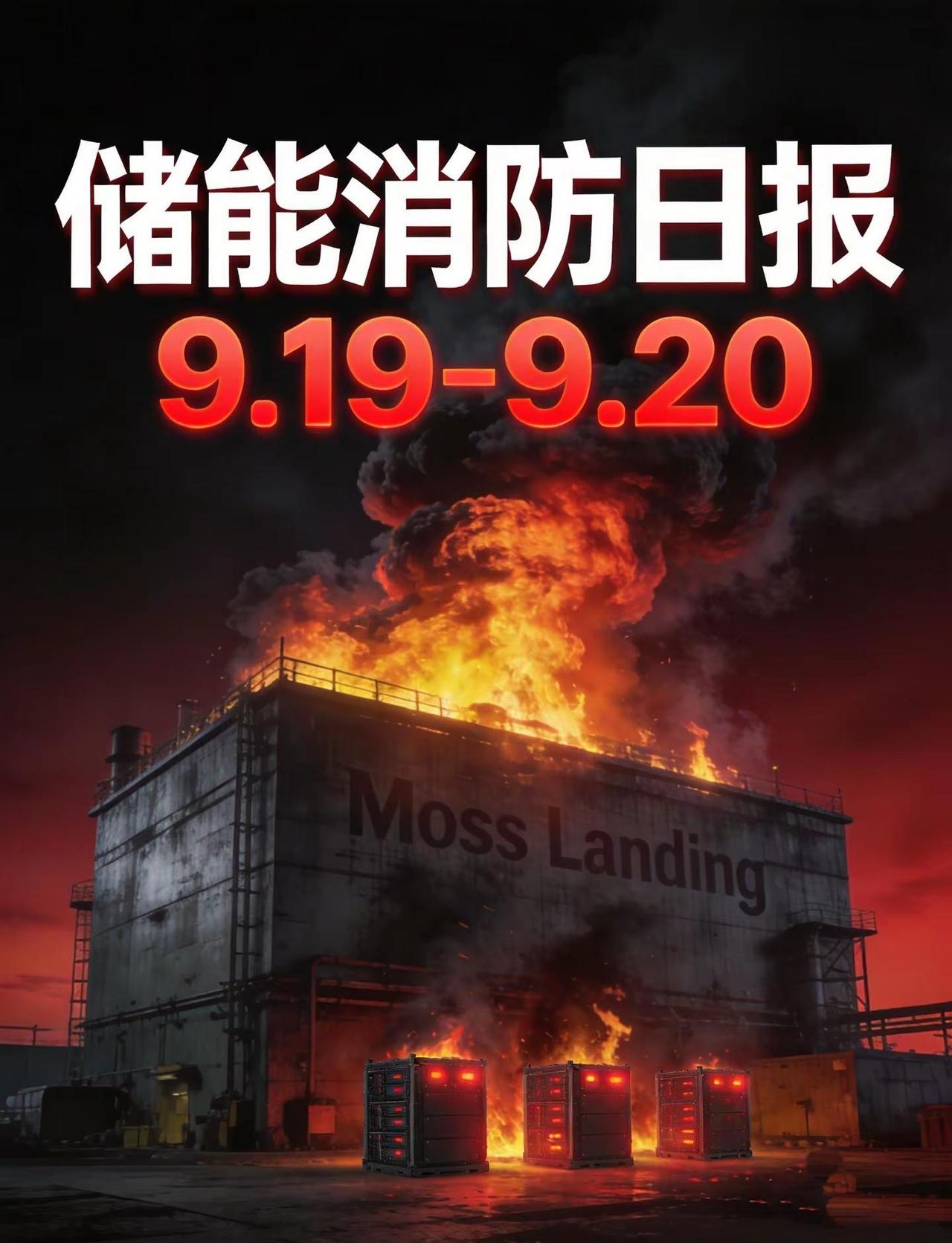 🔥 储能消防日报｜9.19-9.20。🔥 储能消防日报｜9.19-9.20 