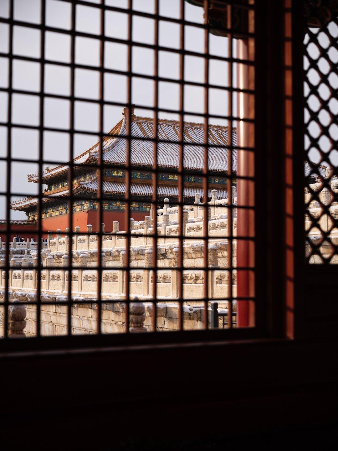 李现拍的雪后故宫李现镜头下的每一张图片都是很有感觉的 