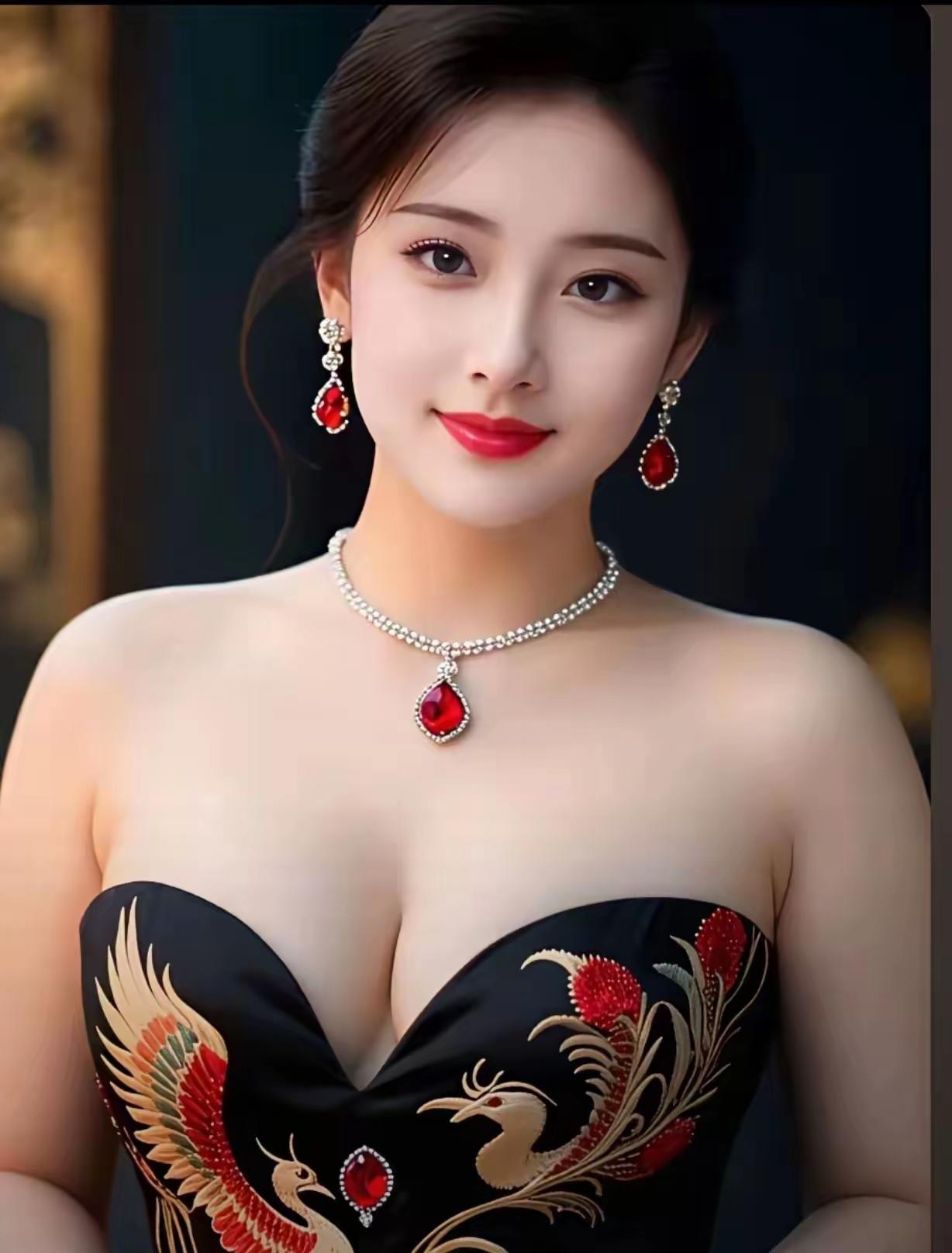 优雅黑天鹅，红宝石闪耀，尽显高贵气质！💃💎