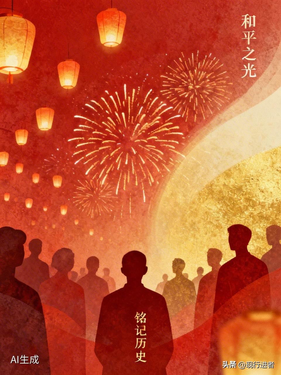 元宵夜的广场上锣鼓喧天，社火表演者神采飞扬，围观人群里三层外三层地簇拥着，每个人