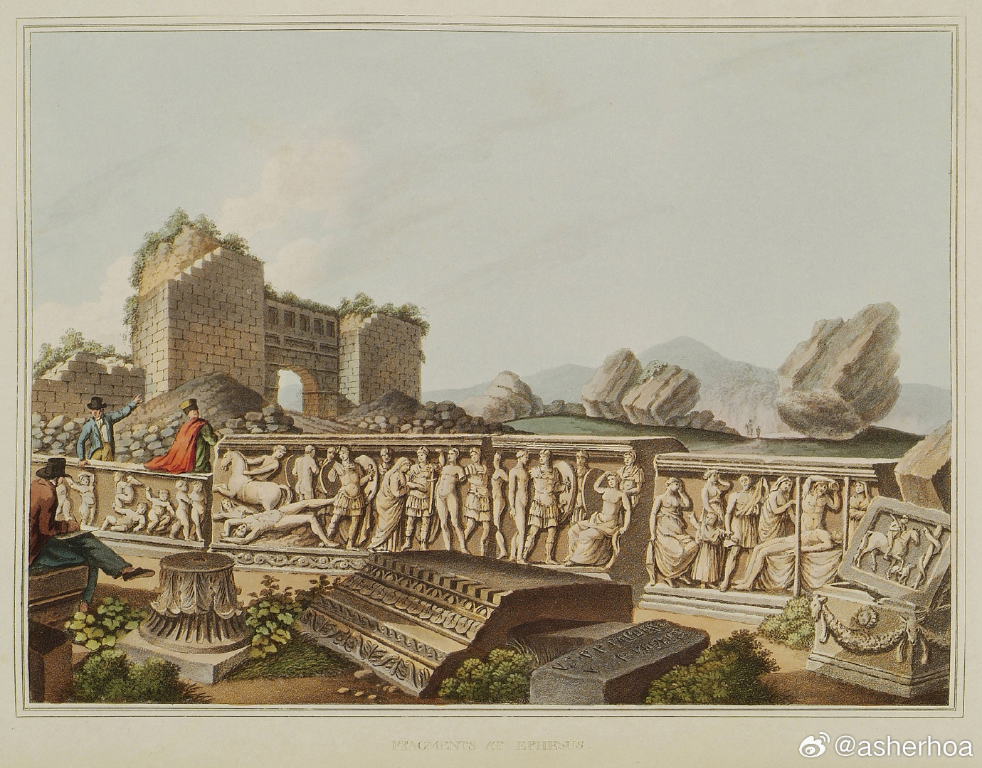 西洋历史文化鱼缸 历史知识 意大利画家Luigi Mayer (1755–180