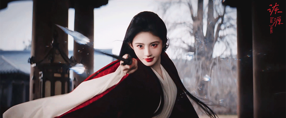 鞠婧祎 《月鳞绮纪》露芜衣 / 动图好多路透里的漂亮造型～～～▷第2️⃣组-披发