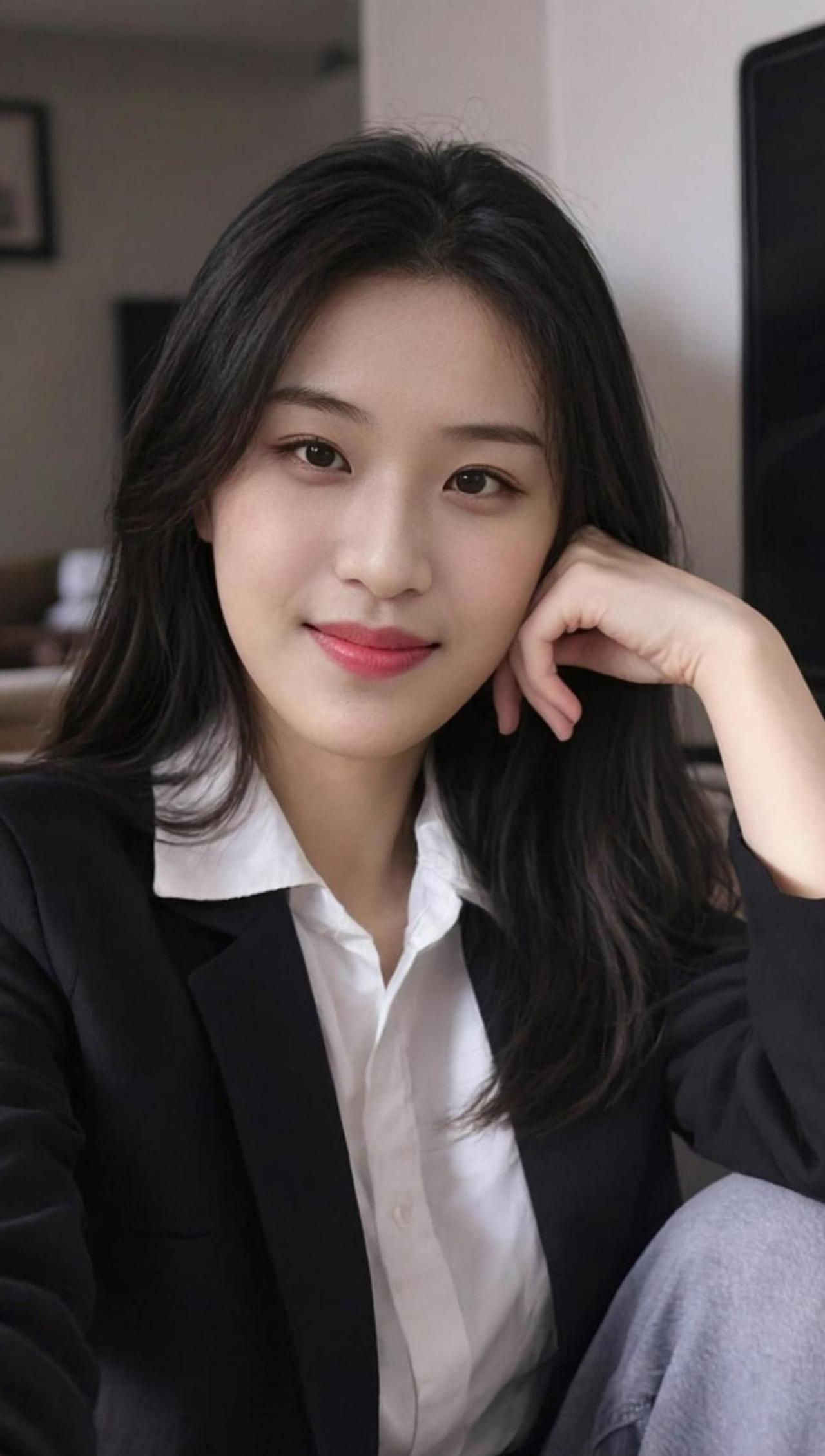 这AI职场风自拍，简直是“科技与狠活”的结合！我站在镜头前，仿佛是刚从未来穿越回