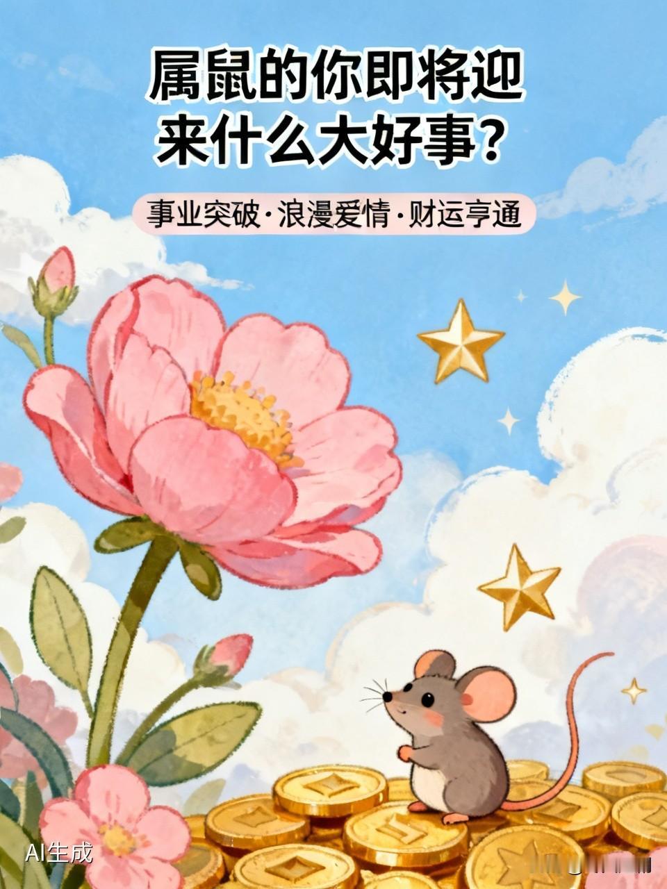属鼠的你即将迎来什么大好事? 属鼠的朋友们有福啦！在接下来的日子里，事业上很可能
