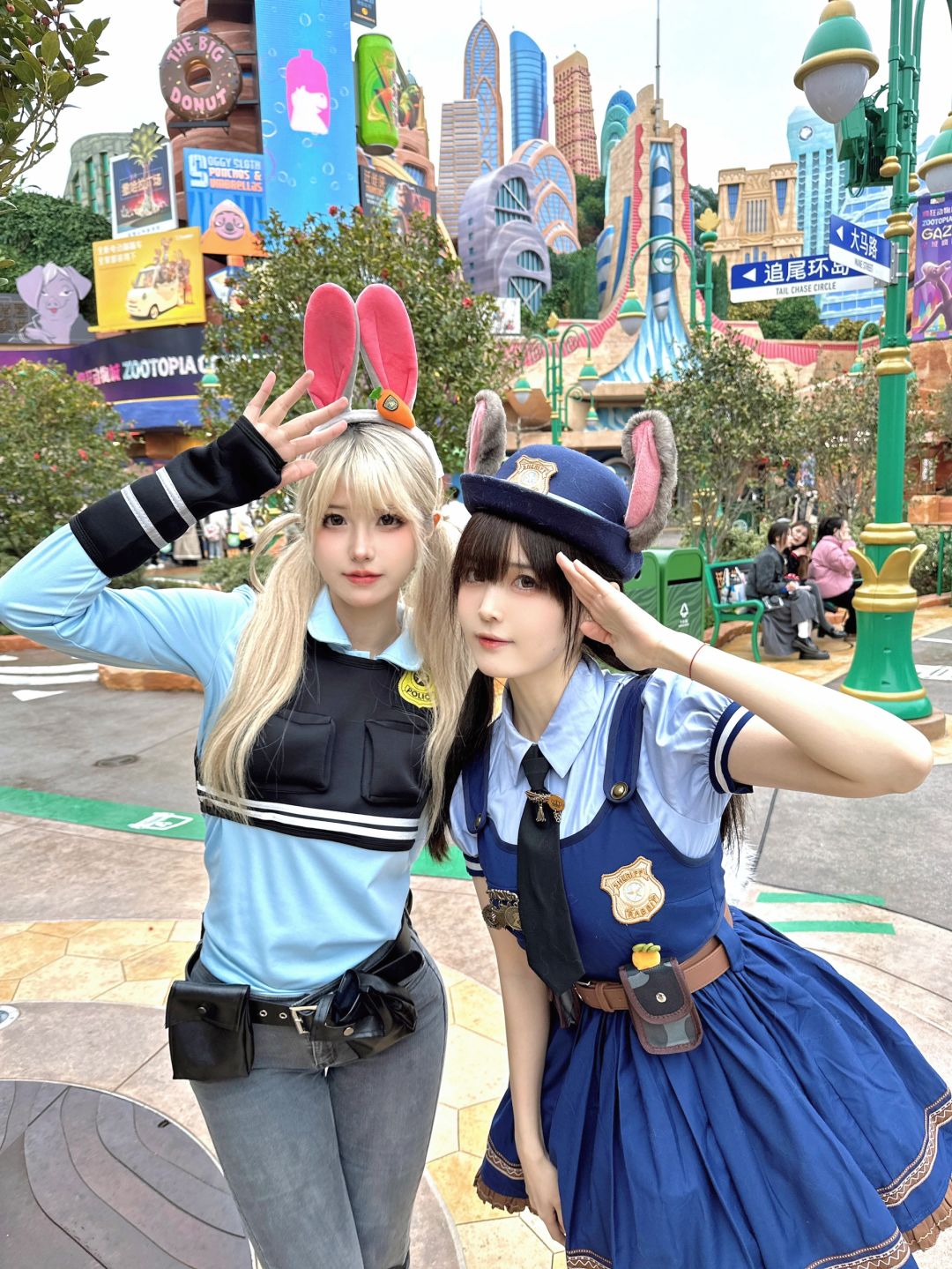 和闺蜜这么去疯狂动物城这么穿🔍🐰