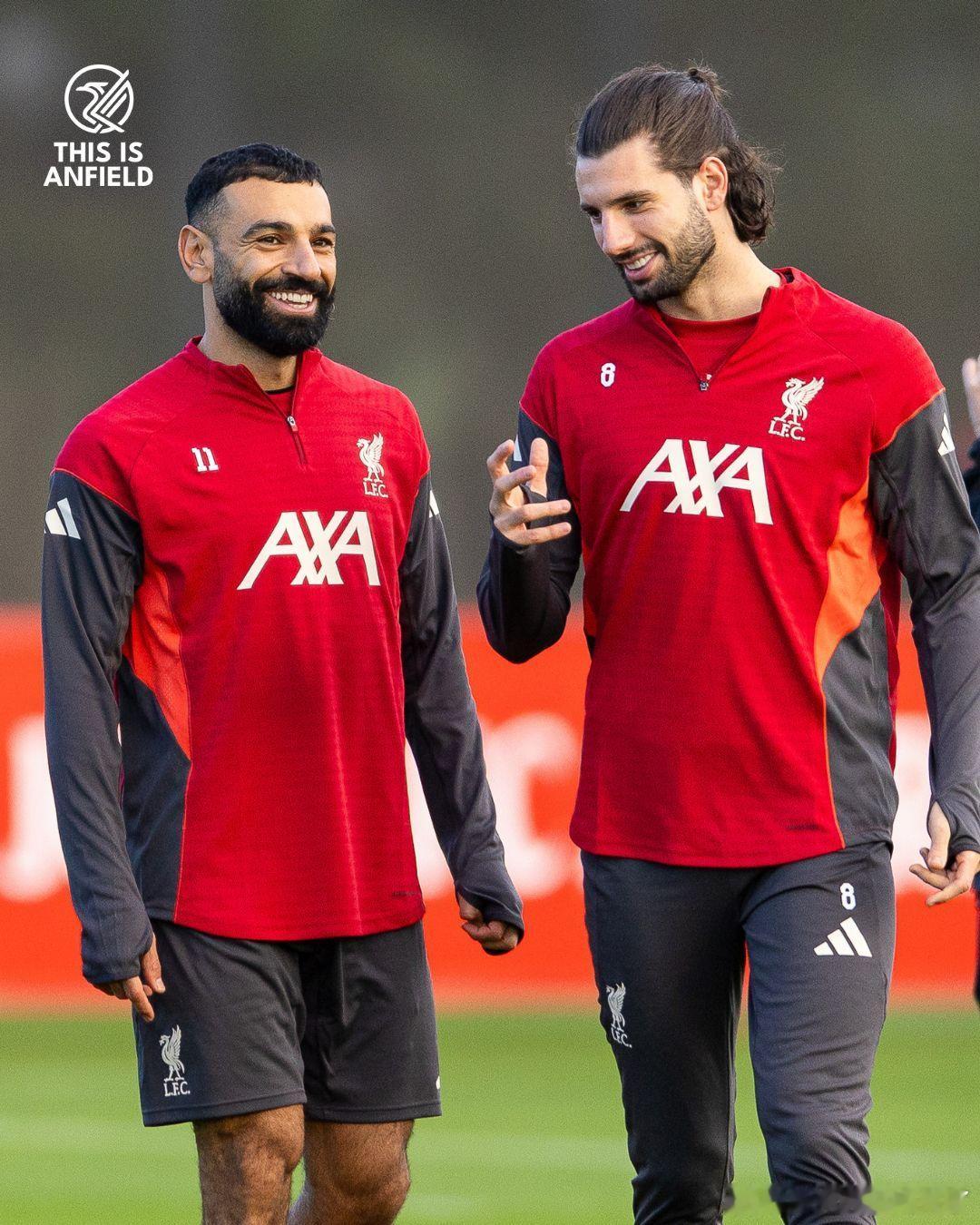 萨拉赫训练笑容满面 