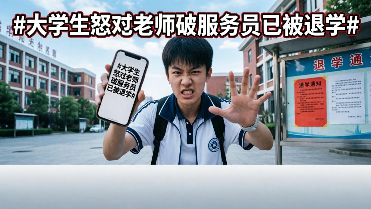 大学生怒怼老师破服务员已被退学 “尊师重道”古训犹在耳，今有学子竟称师为“破服务