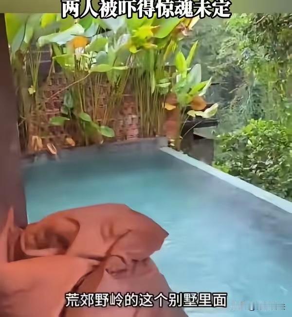 重庆，女子跟丈夫外出旅游，在乡野订了一家别墅，本来想跟丈夫在泳池里来个鸳鸯戏水，
