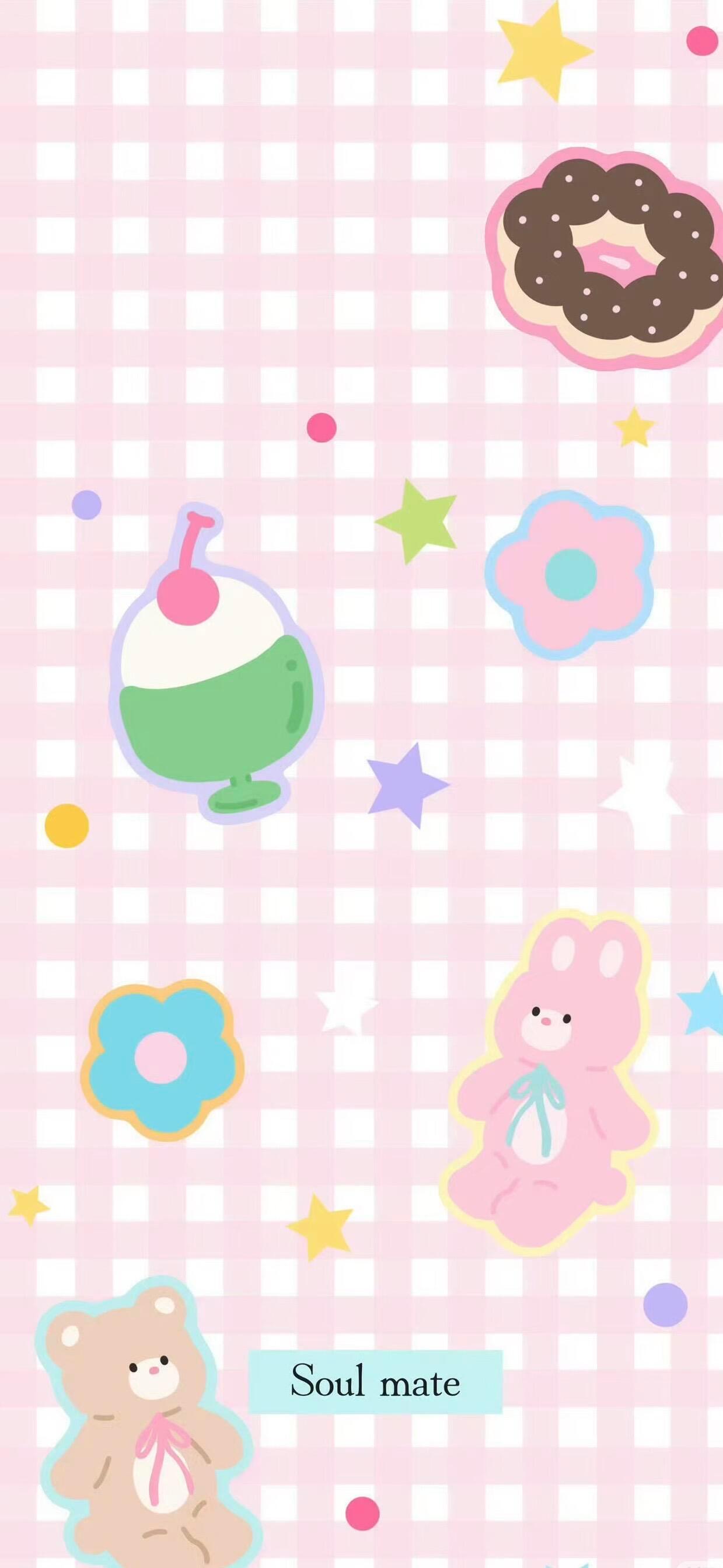 萌物平铺壁纸|甜甜甜品系列ins分享源网 侵删 