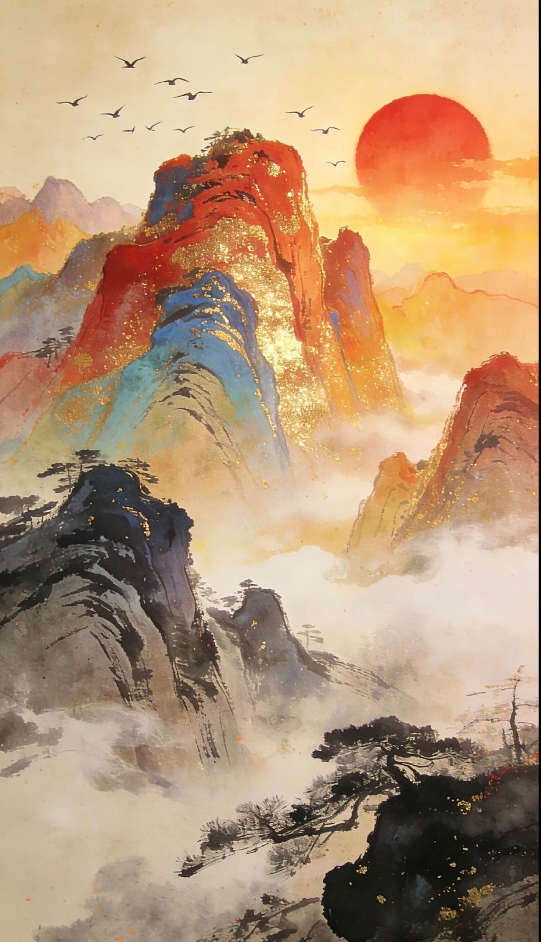 鸿运当头，八方来财。
传统文化 绘画 祝福