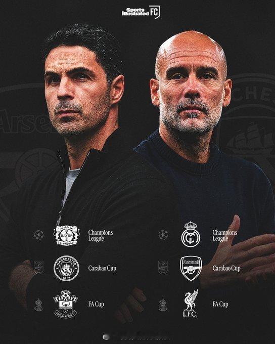 联赛冠军争夺战暂时告一段落，距离阿森纳和曼城下一场英超联赛还有四周时间，那么三项