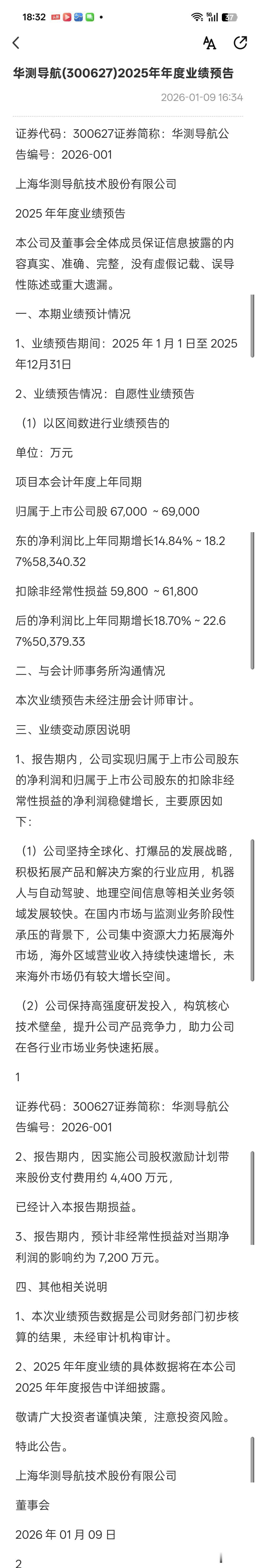 业绩逆势突围+航天赛道卡位，华测导航年报预告释放强信号，下周股价值得高看
 
2