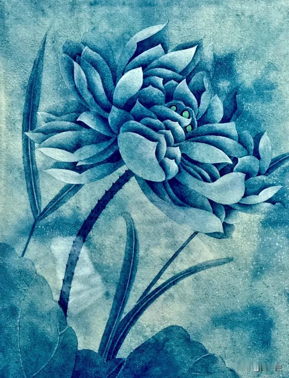 艺术欣赏｜蓝莲花
静謐之光 生生不息
愿每個人心中都绽放一朵屬于自己的蓝莲花，悄