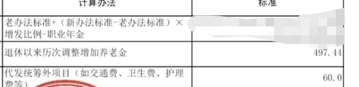 退休快四年了，我总共涨了三次养老金，三年涨了497.44元，每年涨100多元。看