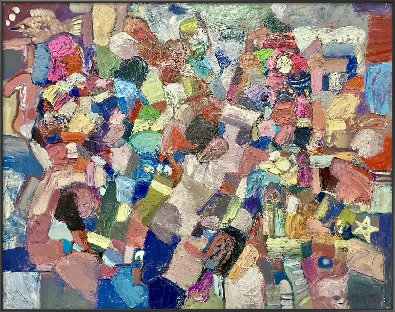 王进老师绘画作品欣赏
都市印象 油画 150x130cm