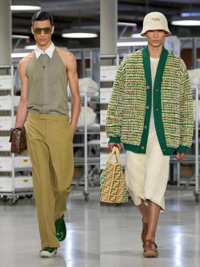FENDI 2024春夏男装系列 

在最新公布的2024春夏Fendi男装中，