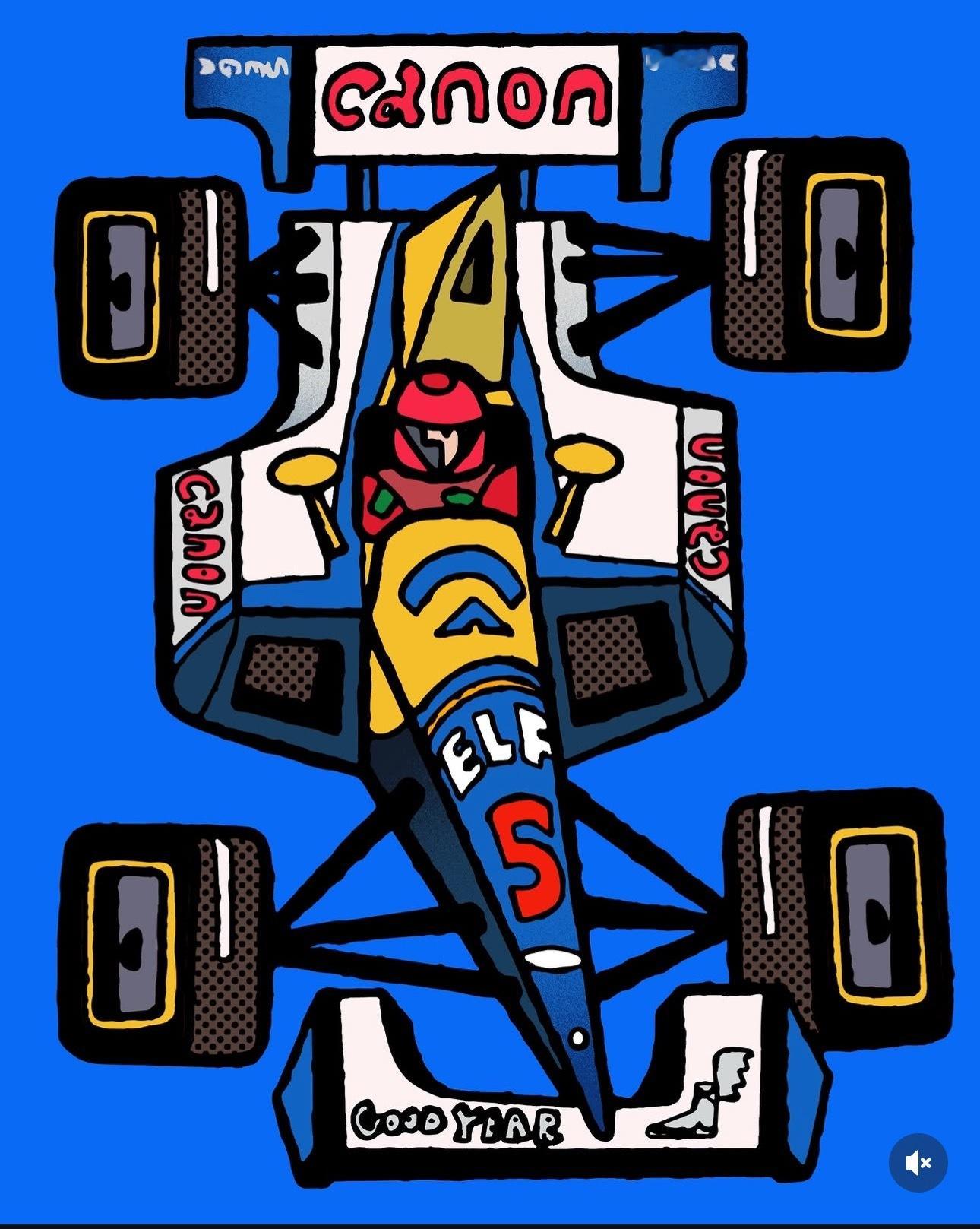 F1 发现了有意思的艺术家👨🎨  英国插画师Tommy Spencer，这组