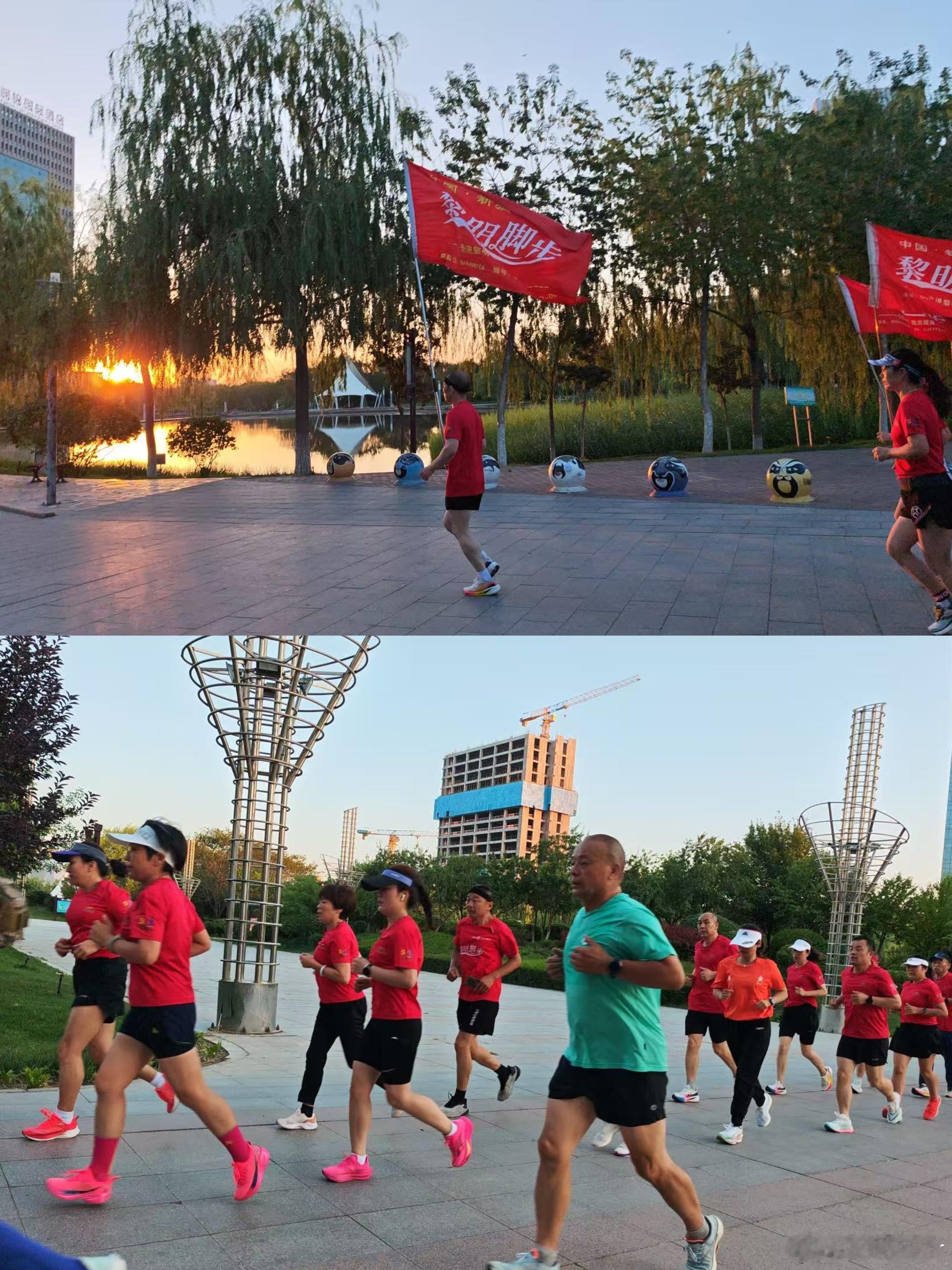 7月11日奎屯黎明脚步晨练分享:跑步没有奇迹，只有积累。今天不想跑所以才去跑；跑