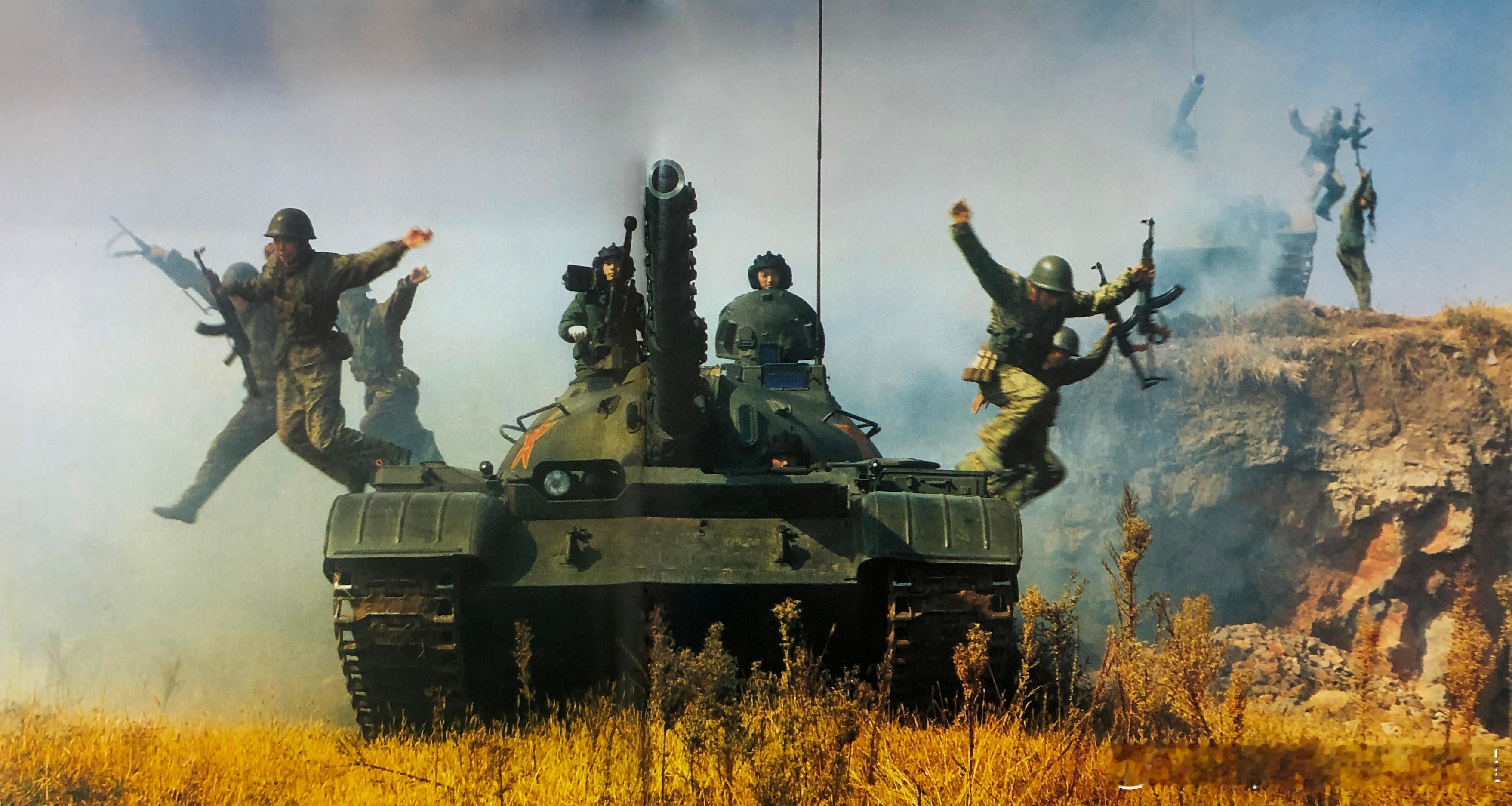 80年代演习中的79式主战坦克军事历史全触达