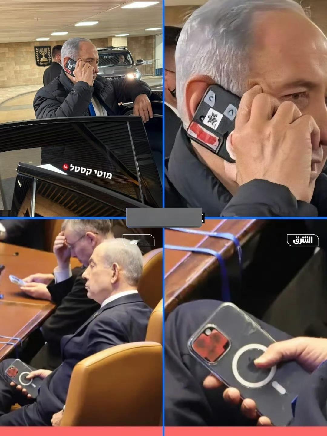 老胡还把摄像头给堵住，老胡也不太信任苹果嘛！

不知道大家有没有遮蔽摄像头的习，