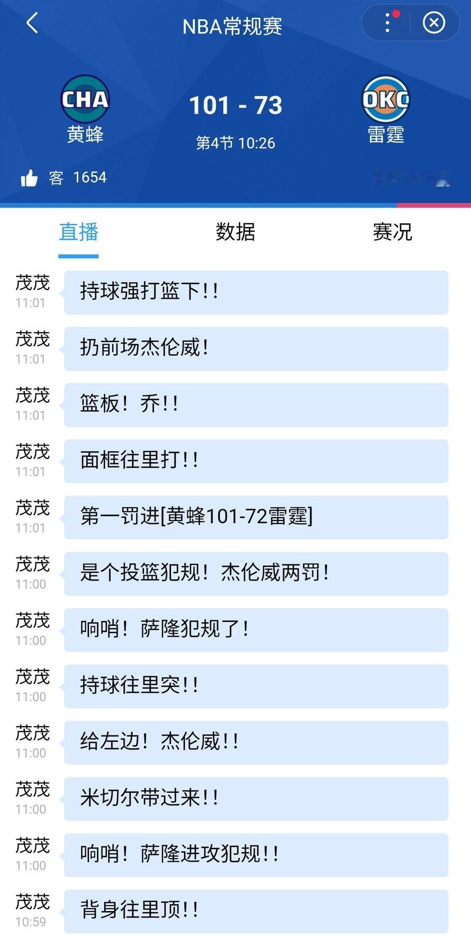 这还是那支联盟第一的雷霆？被黄蜂拉开到28分……唯一的好消息就是亚历山大连续10