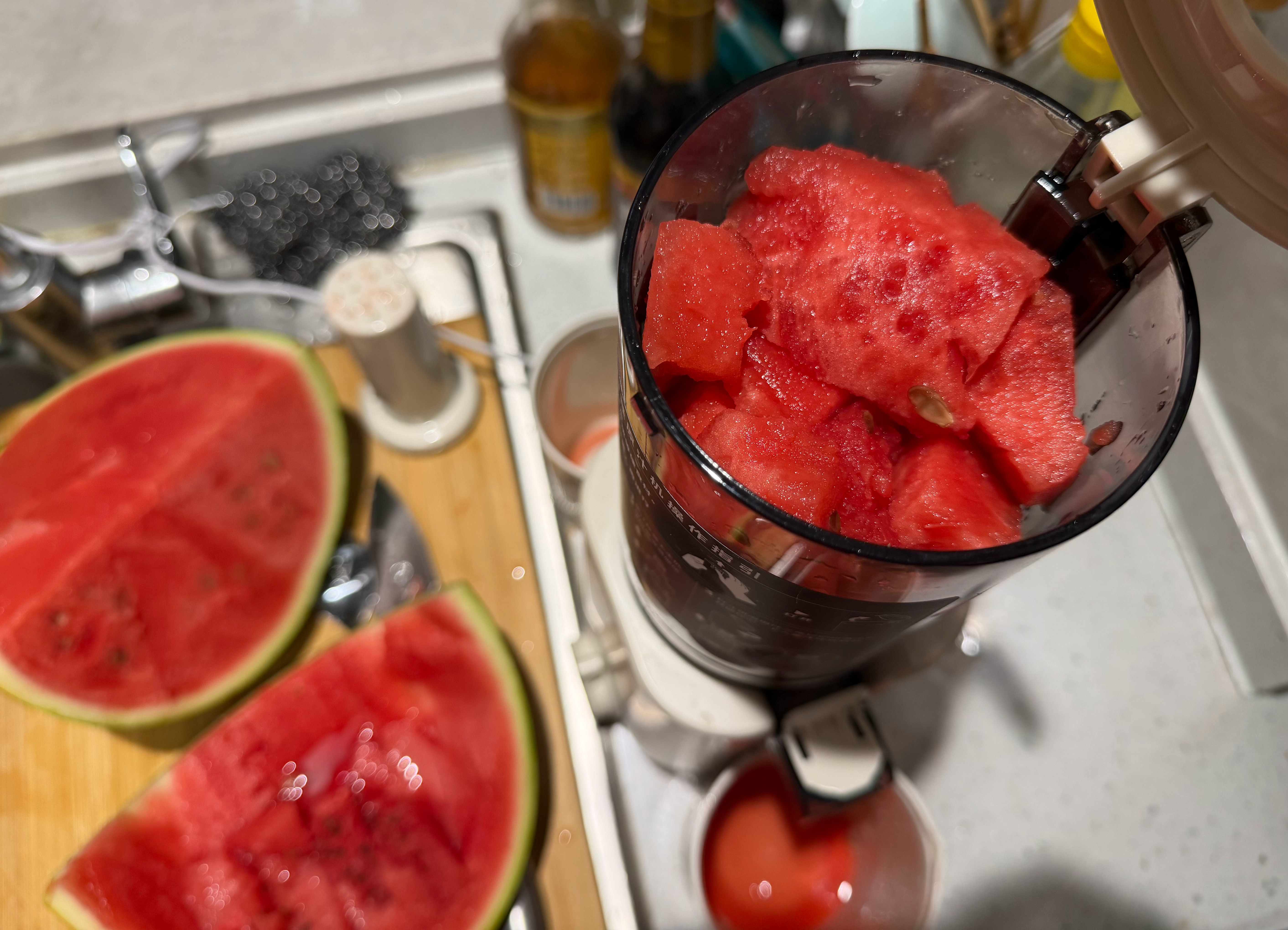 榨出完美西瓜汁🍉🍹 这把湖了的日常