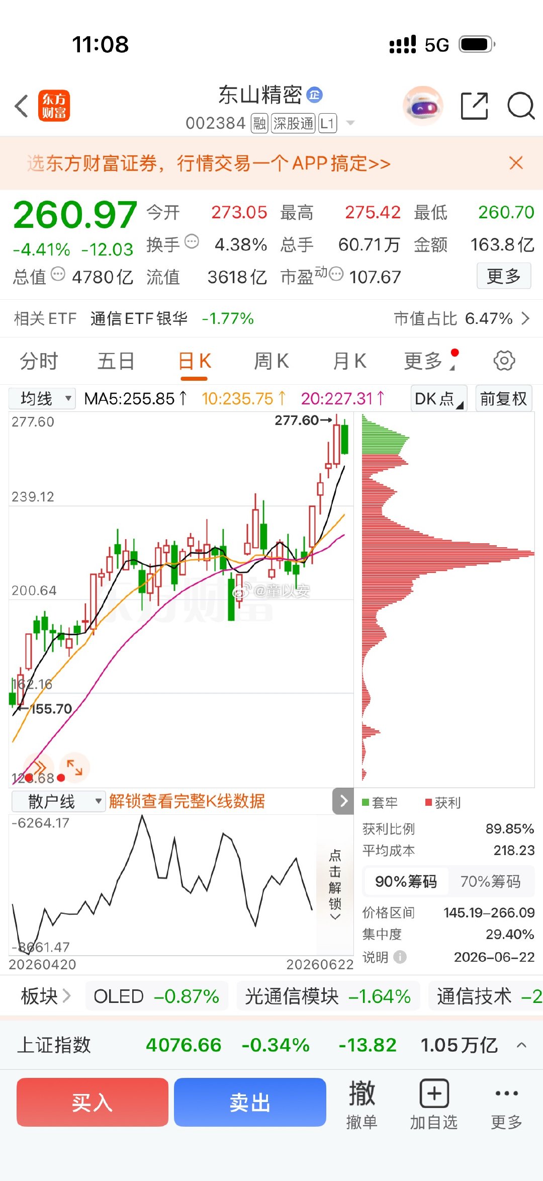 东山精密会补仓，但不急先 