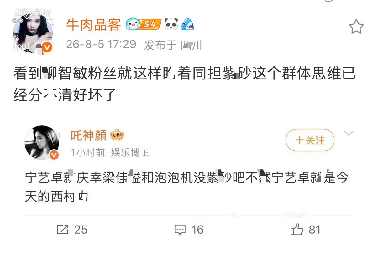 整件事和宁艺卓有半毛钱关系？？？这俩➗是宁艺卓粉丝吗就代代代