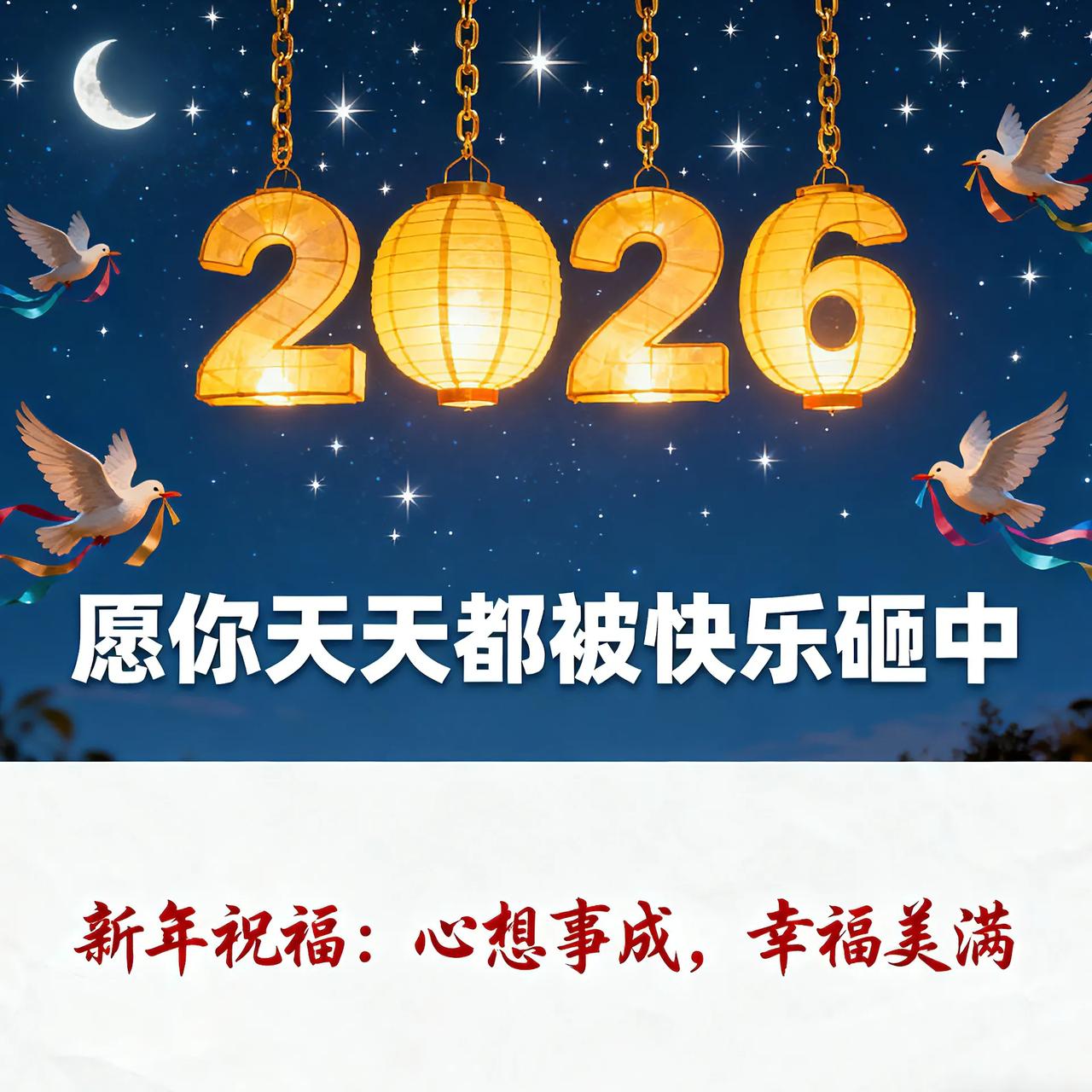 2026，愿你天天都被快乐砸中！
 
马上就要迎来2026马年啦，别的虚的就不多