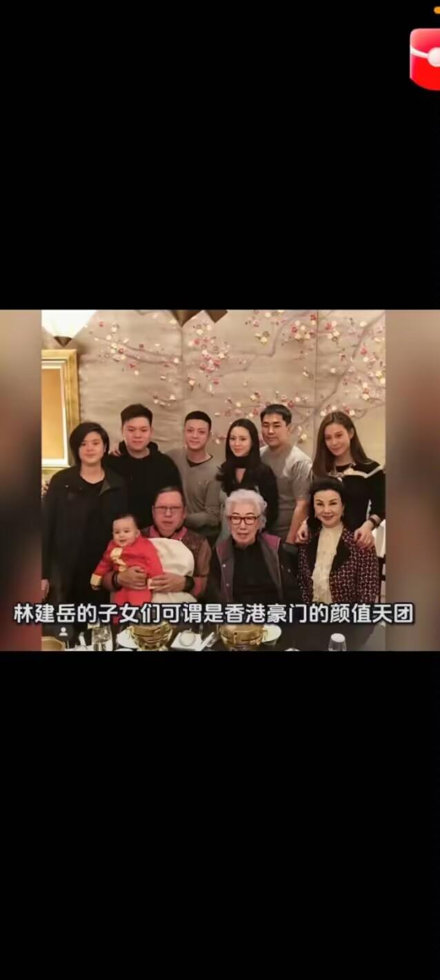 林建岳谢玲玲五个子女的颜值都非常之高，他们的长子林孝贤是家族接班人，丽新集团CE