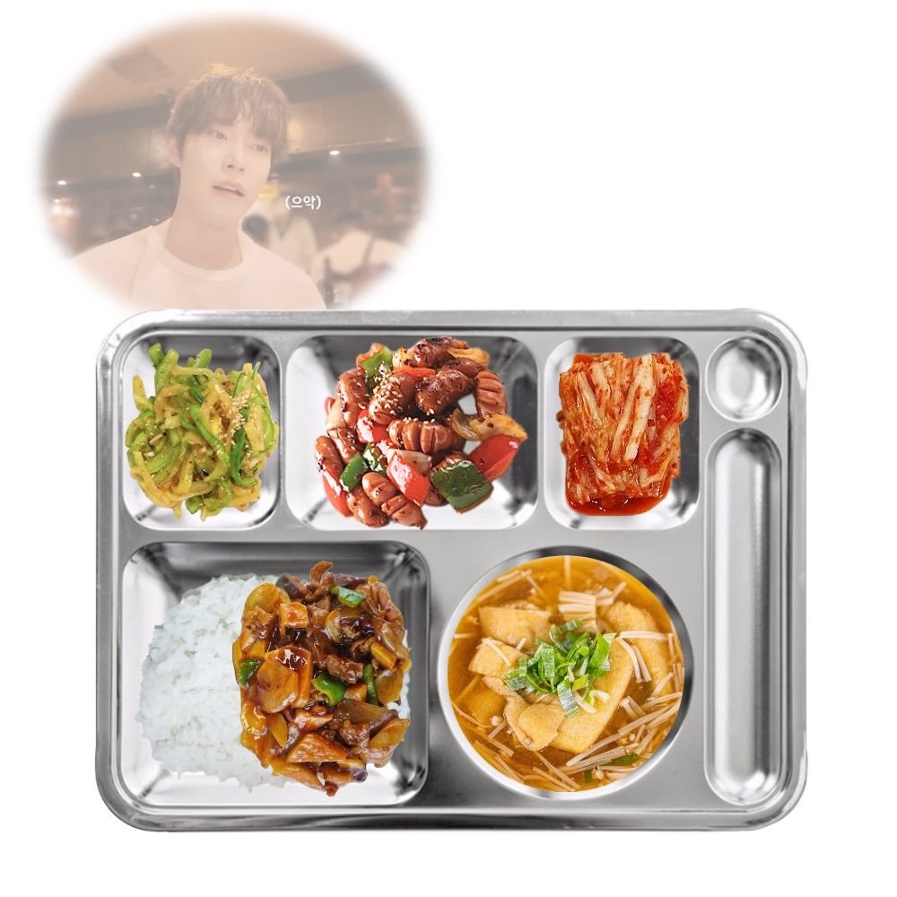 260913 入伍 D - 267 🩵东营的午餐🍽️四川猪肉盖饭油豆腐大酱汤