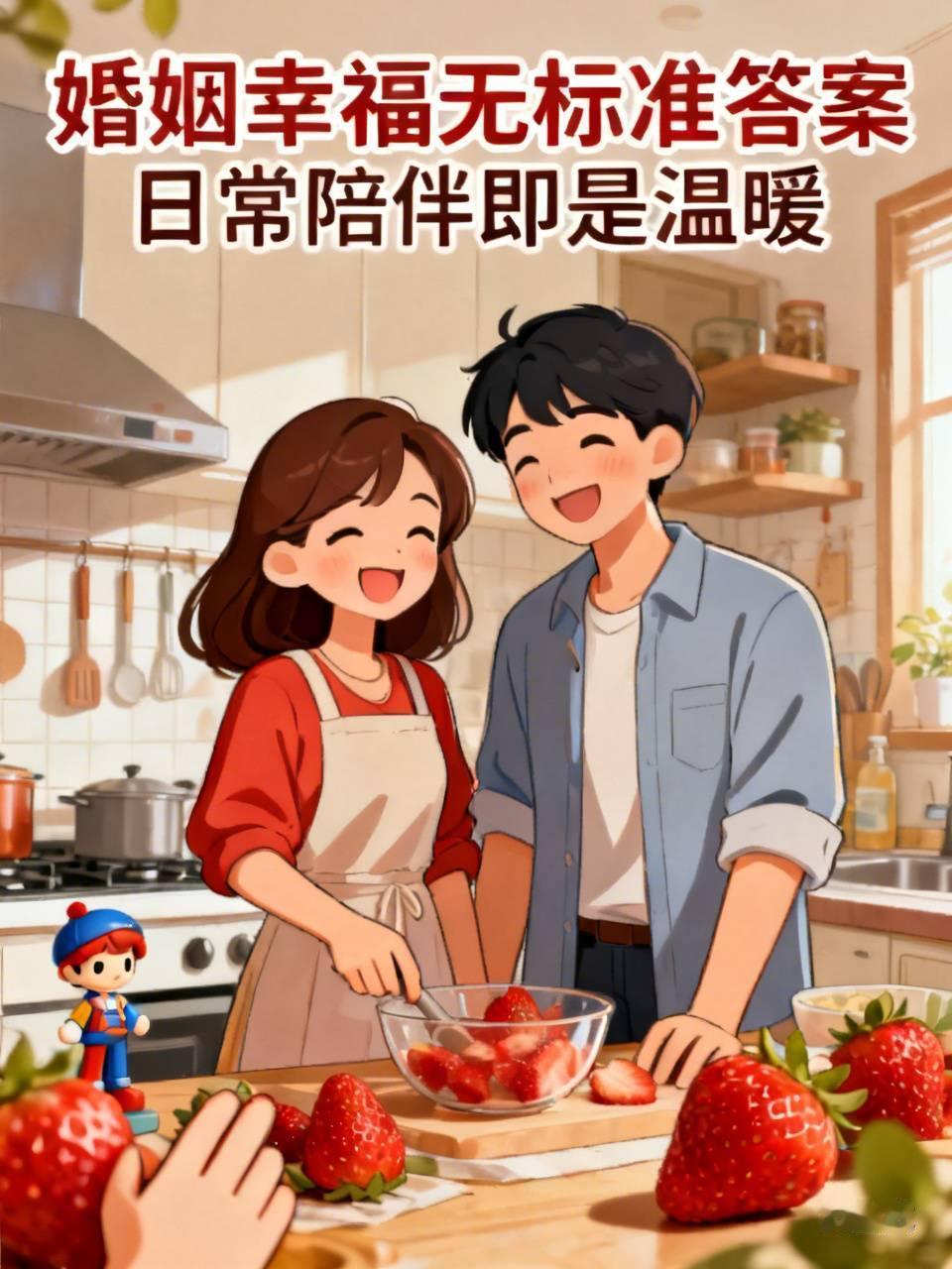 婚姻里的幸福根本没有标准答案，从来不是晒出来的纪念日礼物或者朋友圈精致全家福能定