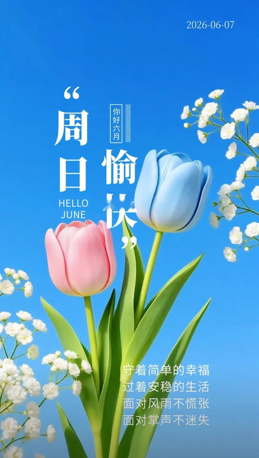 夏晨问安，心拥山河挥妙笔，身赴山海绽芳华。
2026./06.07.
[微风][